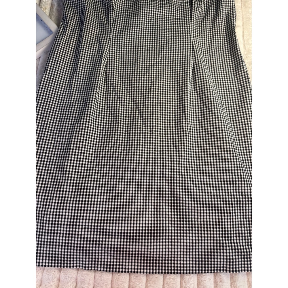 Vtg. Rabbit Designs Womens Black White Gingham Sheath Dress 16M Made in USA - Picture 9 of 12